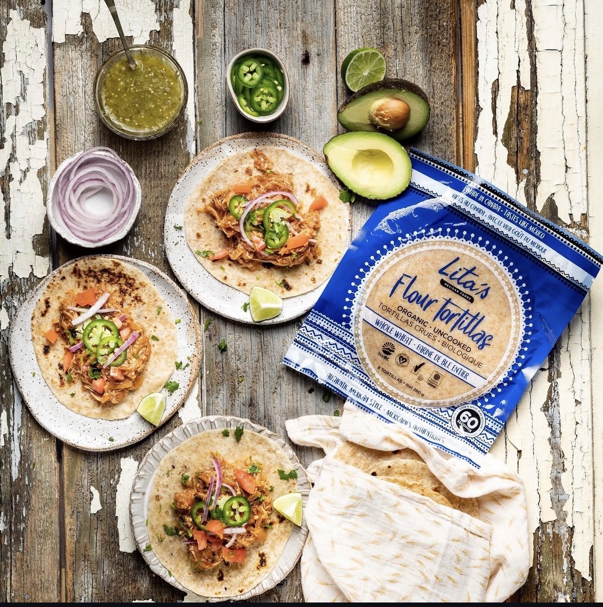 Uncooked Whole Wheat Flour Tortillas